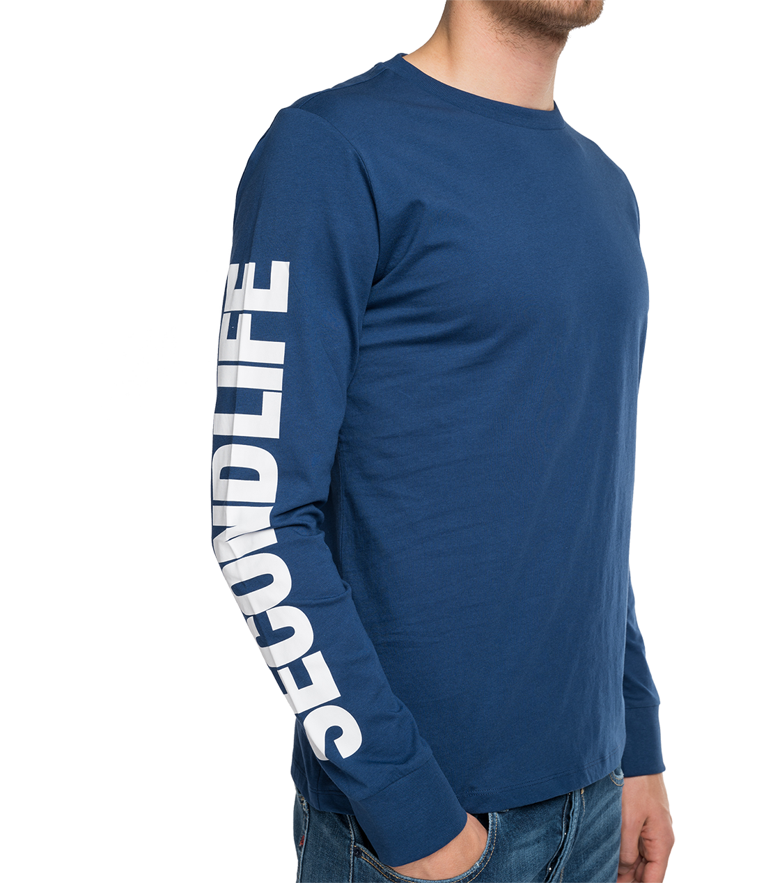 ベーシックジャージーロングTシャツ 詳細画像 ブルー 5